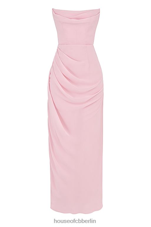 House of CB Adrienne Pink Quartz trägerloses Kleid Kleidung ZFD80404