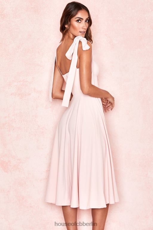 House of CB Alicia erröten rosa Midi-Sommerkleid Kleidung ZFD80614