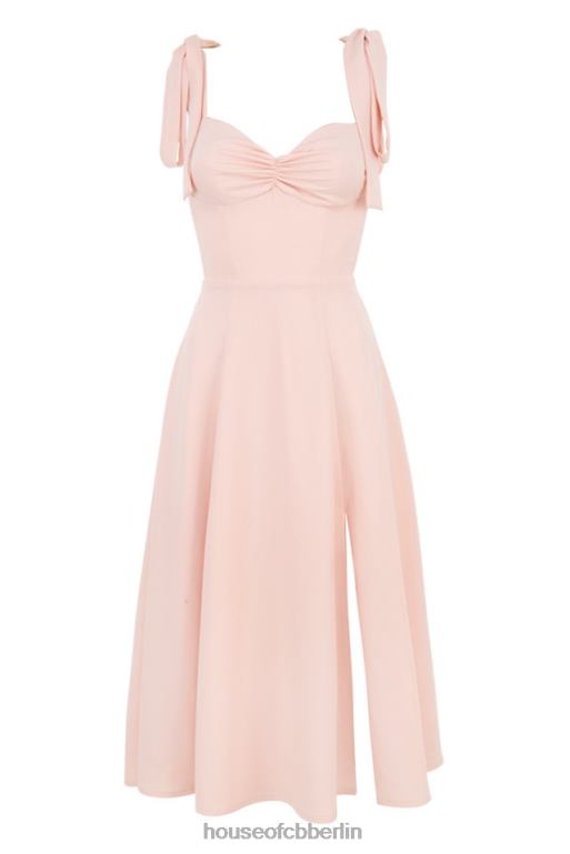 House of CB Alicia erröten rosa Midi-Sommerkleid Kleidung ZFD80614