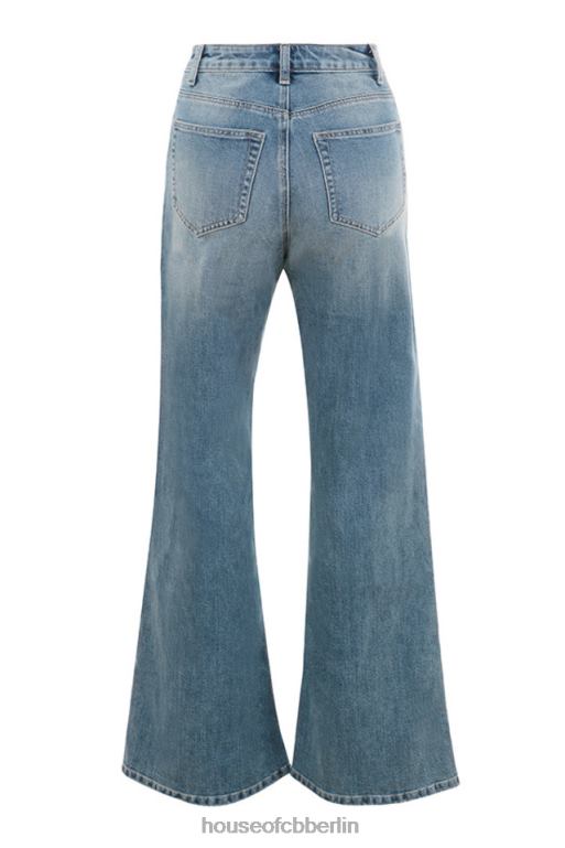 House of CB Antonia-Jeans mit hoher Taille und weitem Bein Kleidung ZFD80645