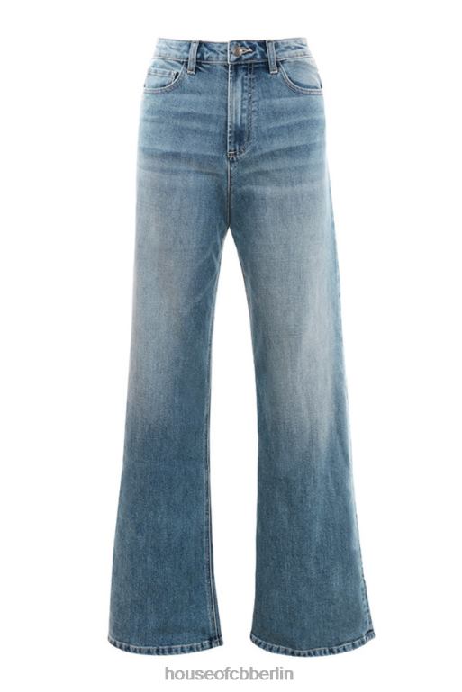 House of CB Antonia-Jeans mit hoher Taille und weitem Bein Kleidung ZFD80645