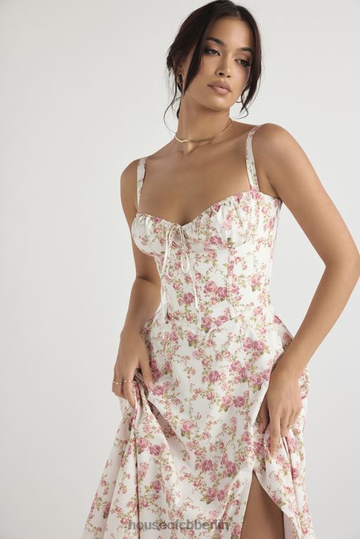 House of CB Bustier-Sommerkleid mit Carmen-Rose-Print Kleidung ZFD80436