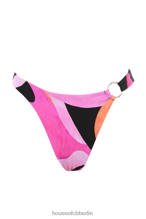 House of CB Cala Pink Schwarzer Neckholder-Bikini Kleidung ZFD801242