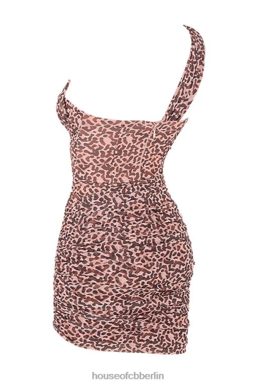 House of CB Clementine-Minikleid mit Animal-Print und Cut-Outs Kleidung ZFD80583