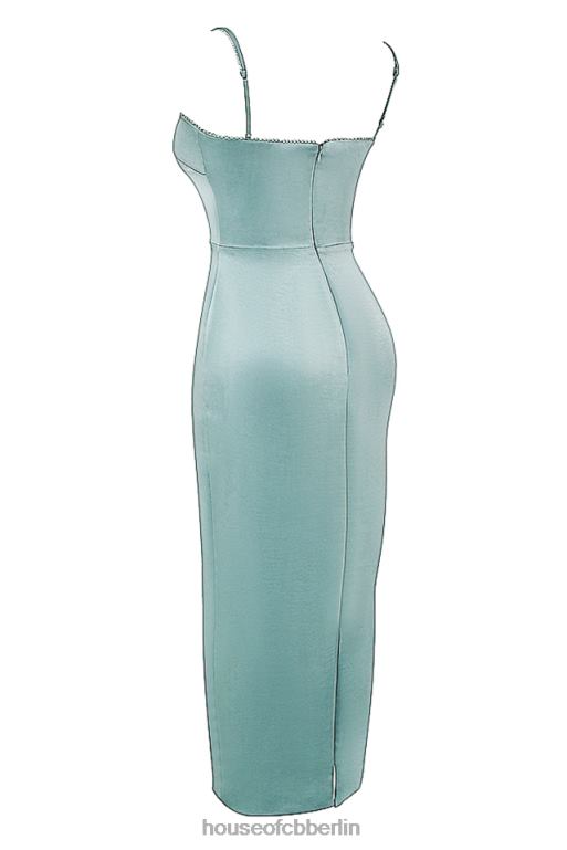 House of CB Costanza helles Jade-Maxikleid Kleidung ZFD80254