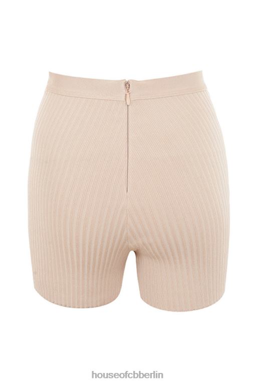 House of CB Eden beige Bandage-Shorts Kleidung ZFD801016