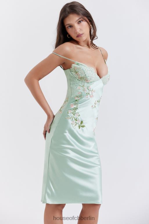 House of CB Fallon Light Jade besticktes Unterkleid Kleidung ZFD80240