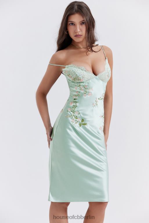 House of CB Fallon Light Jade besticktes Unterkleid Kleidung ZFD80240