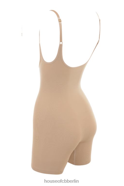 House of CB Figurformender Bodysuit in der Mitte der Oberschenkel mandelfarben Kleidung ZFD801278