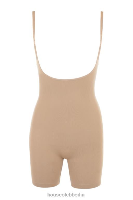 House of CB Figurformender Bodysuit in der Mitte der Oberschenkel mandelfarben Kleidung ZFD801278