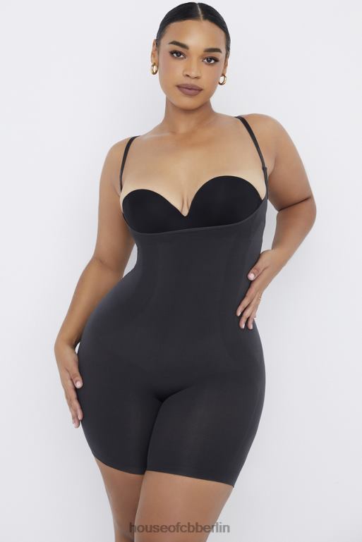 House of CB Figurformender Bodysuit in der Mitte des Oberschenkels Tinte Kleidung ZFD801275