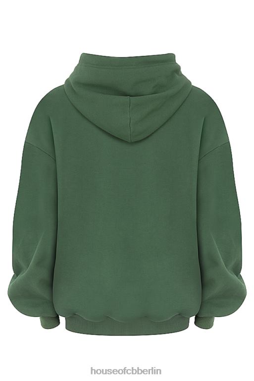 House of CB Halo Moss übergroßer Kapuzenpullover Kleidung ZFD80728