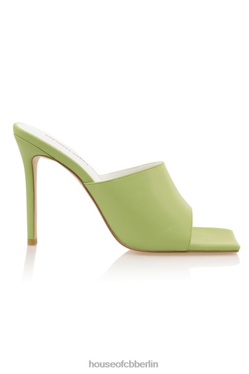 House of CB Herrin rockt Dream Scene Lime-Pantoletten mit quadratischer Zehenpartie Schuhe ZFD801074