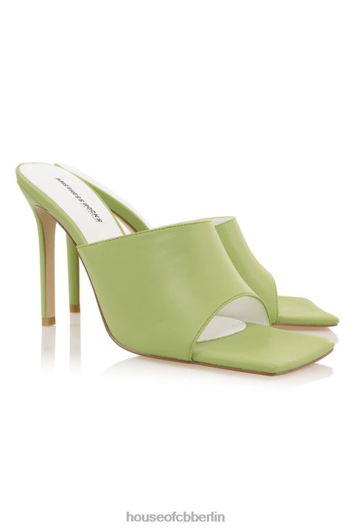 House of CB Herrin rockt Dream Scene Lime-Pantoletten mit quadratischer Zehenpartie Schuhe ZFD801074