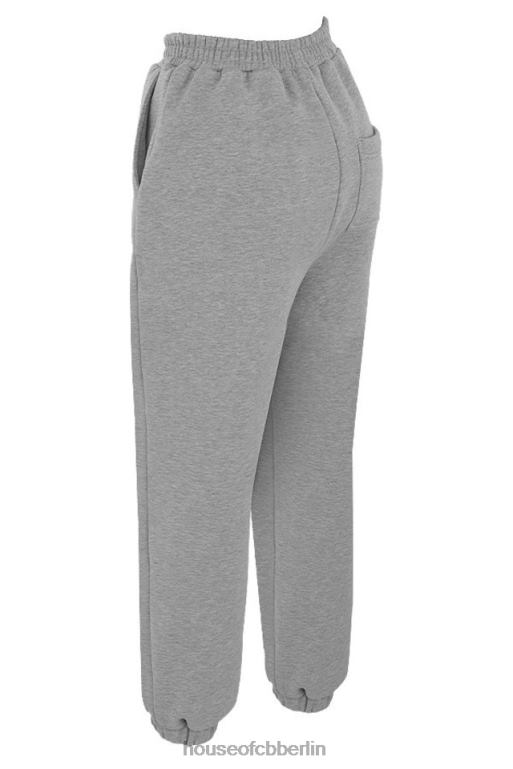 House of CB Himmelgraue Jogginghose mit Fleece-Rückseite Kleidung ZFD801008