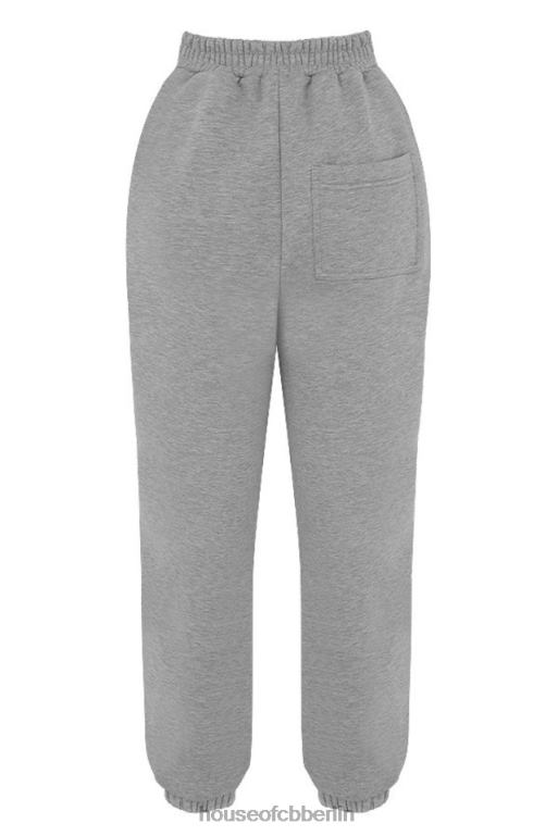 House of CB Himmelgraue Jogginghose mit Fleece-Rückseite Kleidung ZFD801008