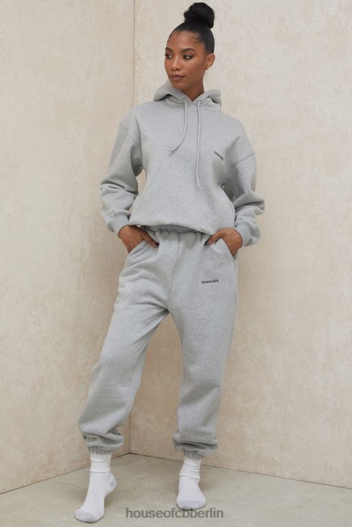 House of CB Himmelgraue Jogginghose mit Fleece-Rückseite Kleidung ZFD801008