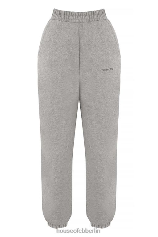 House of CB Himmelhellgraue Jogginghose mit Fleece-Rückseite Kleidung ZFD80944