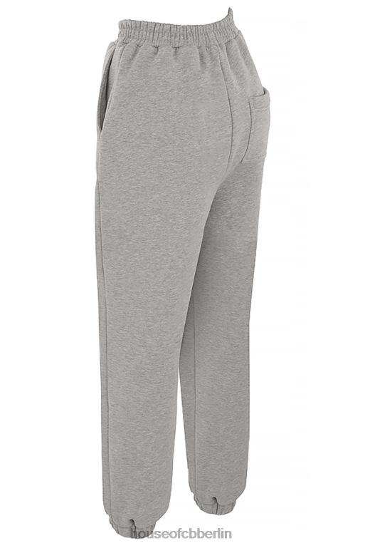 House of CB Himmelhellgraue Jogginghose mit Fleece-Rückseite Kleidung ZFD80944