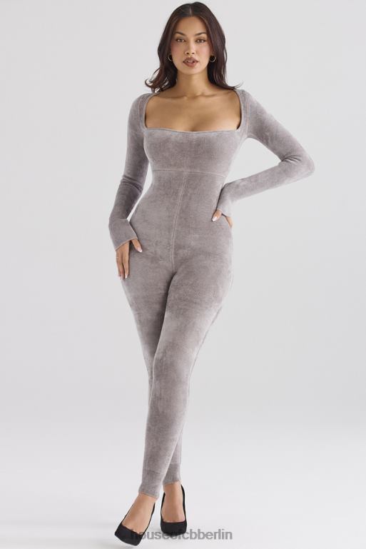 House of CB Isis-Loungewear-Jumpsuit aus schwerem Chenille-Nerz Kleidung ZFD80881