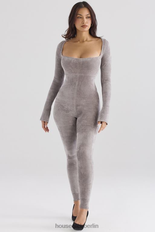 House of CB Isis-Loungewear-Jumpsuit aus schwerem Chenille-Nerz Kleidung ZFD80881