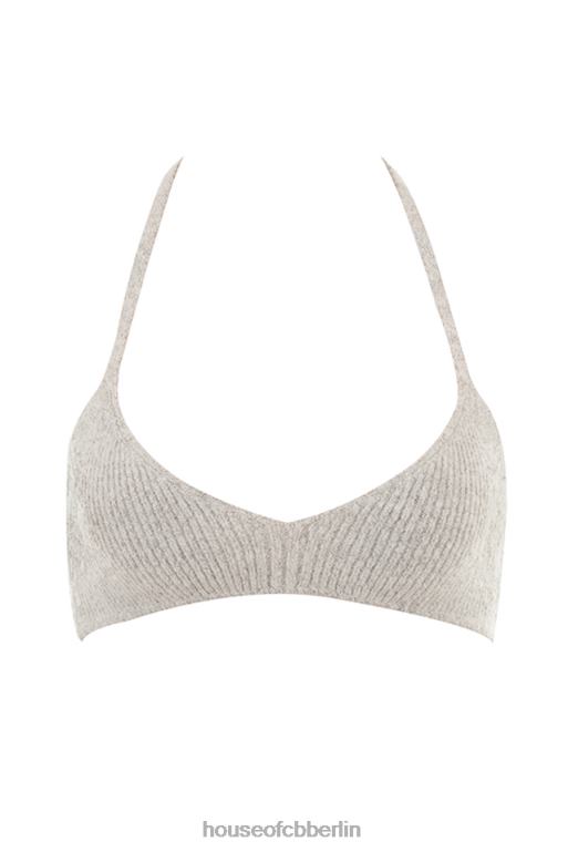 House of CB Jolene Haferflocken-Bralette aus Rippstrick Kleidung ZFD80731