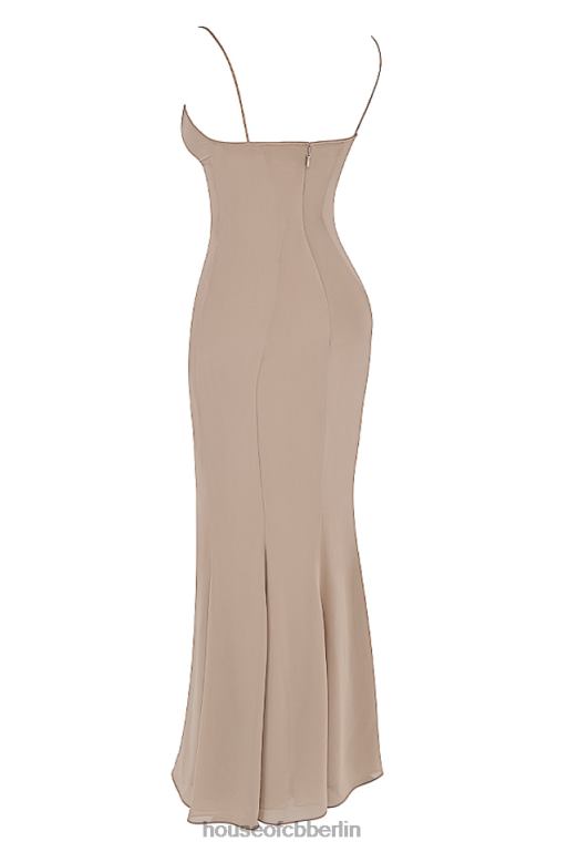 House of CB Loren Latte Korsett-Maxikleid Kleidung ZFD80454