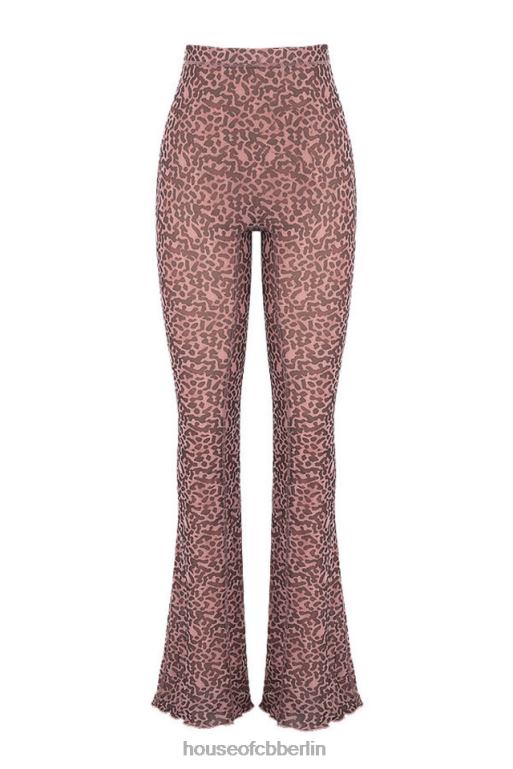 House of CB Maite-Mesh-Schlaghose mit Animal-Print Kleidung ZFD80973