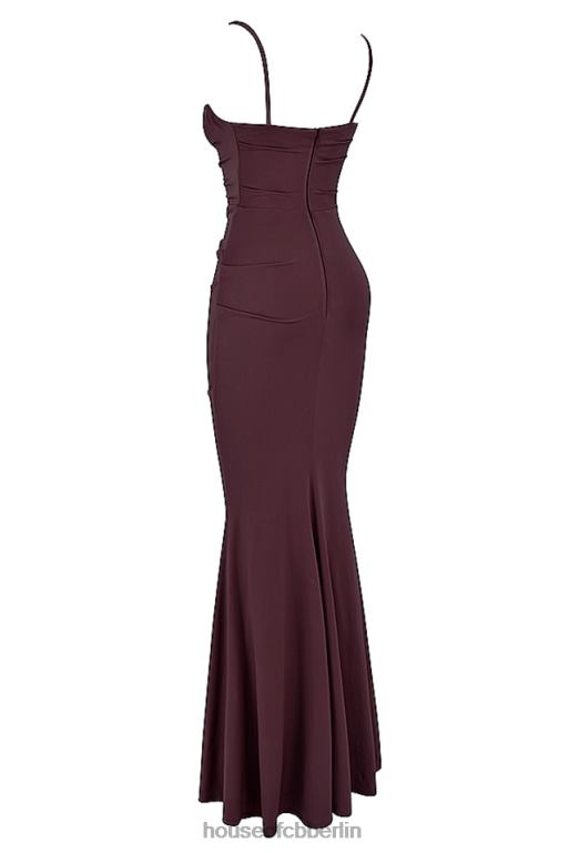 House of CB Milena Dark Cherry Korsett-Maxikleid Kleidung ZFD80307