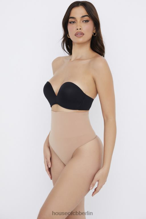 House of CB Modellierender Café-au-lait-Tanga mit hoher Taille Kleidung ZFD801269