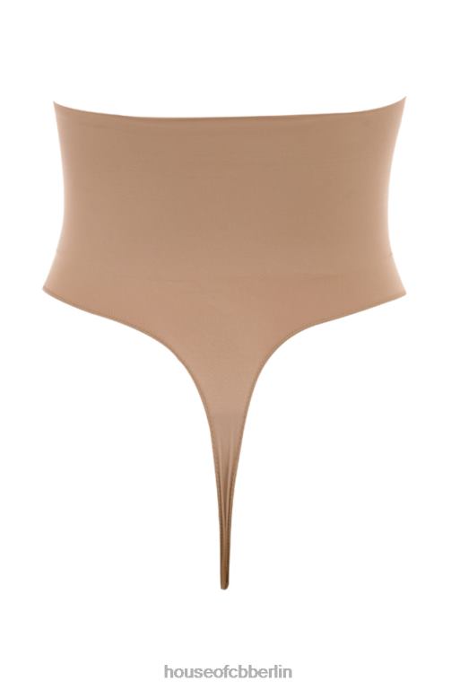 House of CB Modellierender Café-au-lait-Tanga mit hoher Taille Kleidung ZFD801269