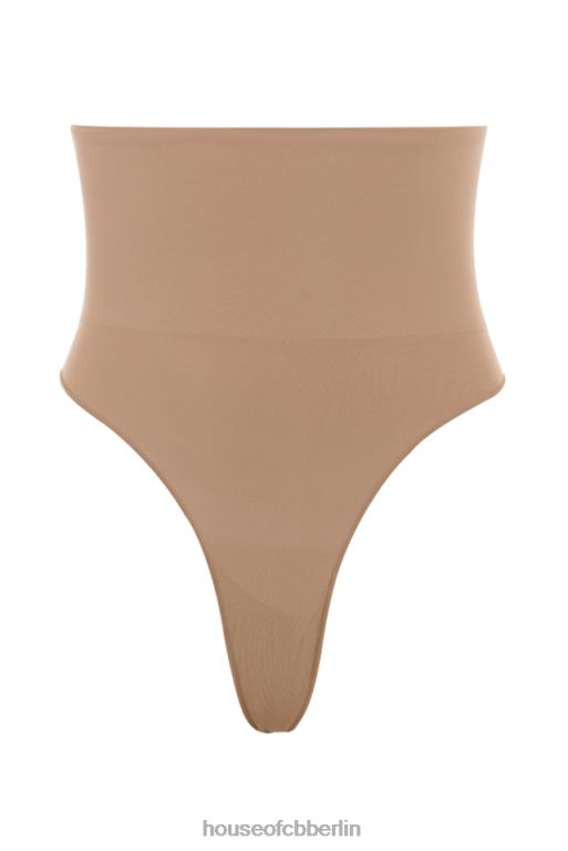 House of CB Modellierender Café-au-lait-Tanga mit hoher Taille Kleidung ZFD801269