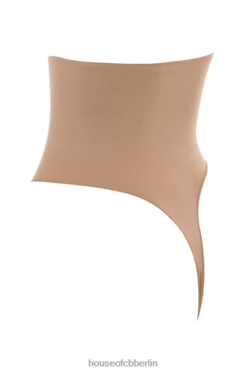 House of CB Modellierender Café-au-lait-Tanga mit hoher Taille Kleidung ZFD801269