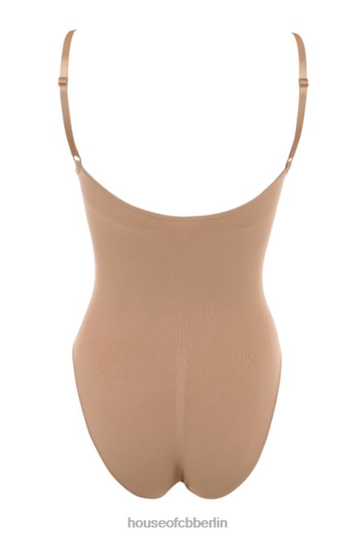 House of CB Modellierender Ganzkörper-Slip-Body aus Milchkaffee Kleidung ZFD801273