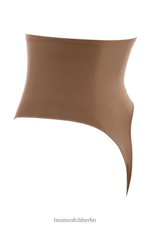 House of CB Modellierender Tanga mit hoher Taille in Mokka Kleidung ZFD801268