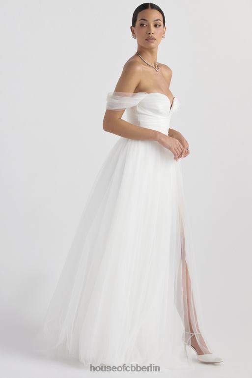 House of CB Märchenhaftes Brautkleid aus weißem Tüll Hochzeiten ZFD801138