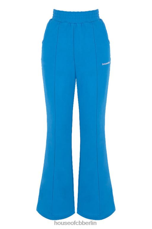 House of CB Olivblaue Trainingshose mit ausgestelltem Bein Kleidung ZFD80993