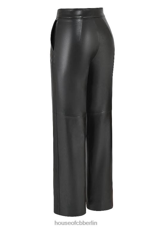 House of CB Schwarze Hose aus veganem Leder von Omaira Kleidung ZFD80894