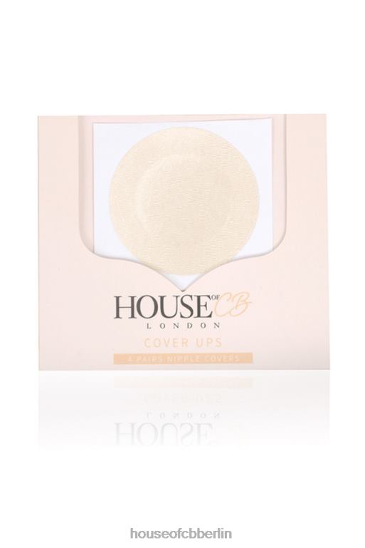 House of CB Set mit 4 beige runden Brustwarzenabdeckungen Kleidung ZFD801322