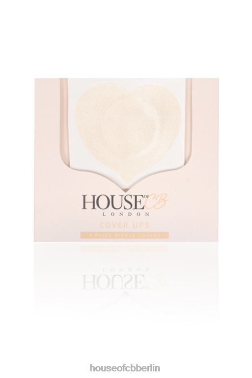 House of CB Set mit 4 herzförmigen Brustwarzenabdeckungen in Beige Kleidung ZFD801323