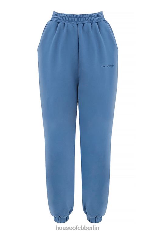 House of CB Sky Azure Fleece-Rücken-Jogginghose Kleidung ZFD80977