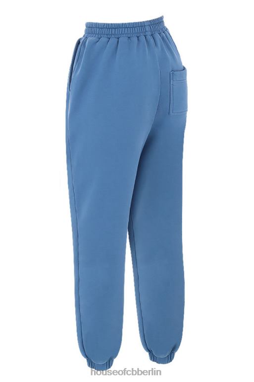 House of CB Sky Azure Fleece-Rücken-Jogginghose Kleidung ZFD80977