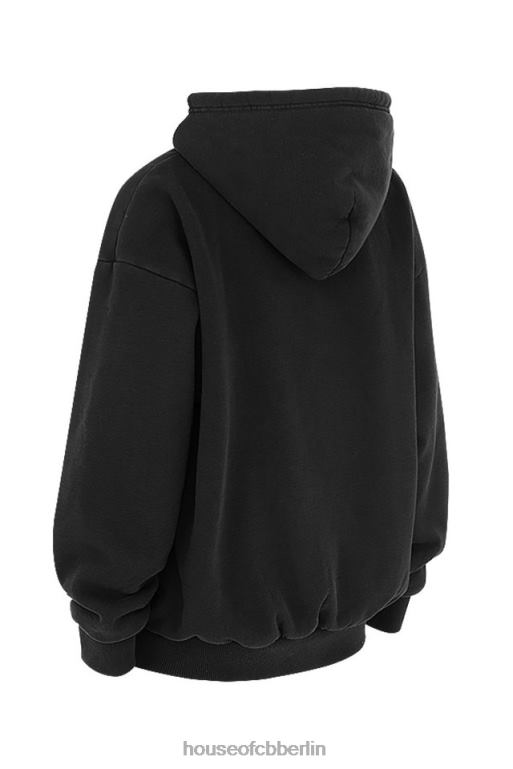 House of CB Storm Ink Kapuzenpullover mit durchgehendem Reißverschluss Kleidung ZFD80768