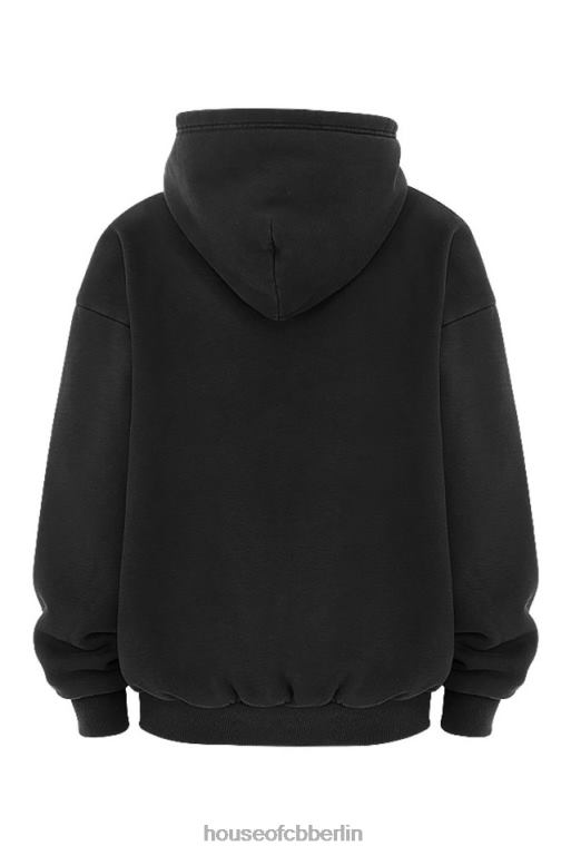 House of CB Storm Ink Kapuzenpullover mit durchgehendem Reißverschluss Kleidung ZFD80768