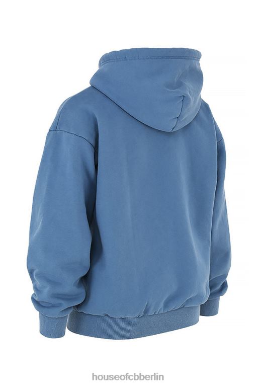 House of CB Sturm-Azure-Kapuzenpullover mit durchgehendem Reißverschluss Kleidung ZFD80769