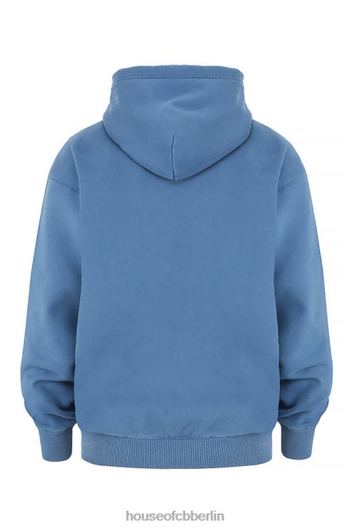 House of CB Sturm-Azure-Kapuzenpullover mit durchgehendem Reißverschluss Kleidung ZFD80769