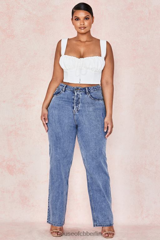 House of CB Yara Vintage-Jeans mit hoher Taille Kleidung ZFD80646