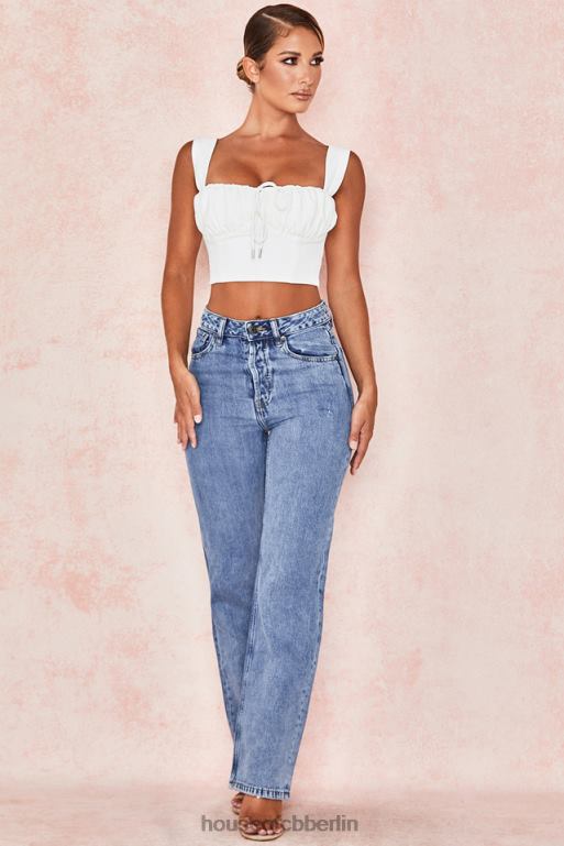 House of CB Yara Vintage-Jeans mit hoher Taille Kleidung ZFD80646