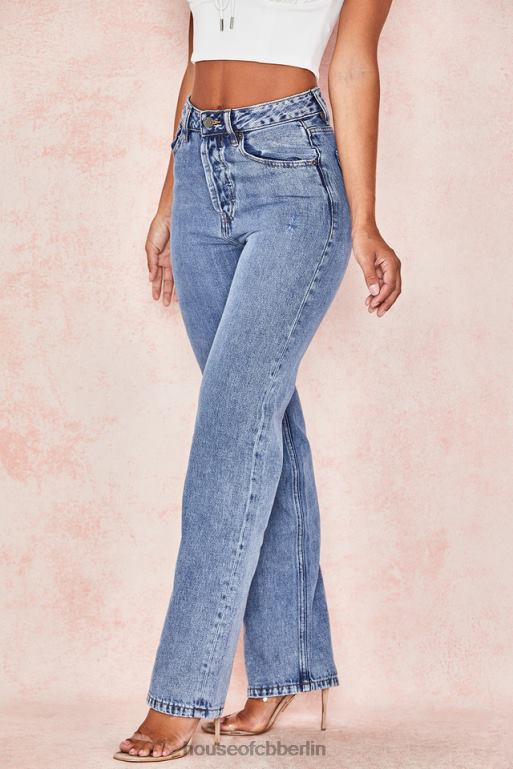 House of CB Yara Vintage-Jeans mit hoher Taille Kleidung ZFD80646