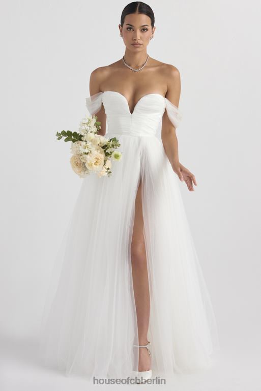 House of CB Märchenhaftes Brautkleid aus weißem Tüll Hochzeiten ZFD801138